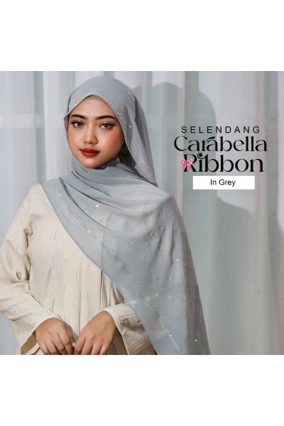 SELENDANG CARABELLA RIBBON 3.0  - GREY